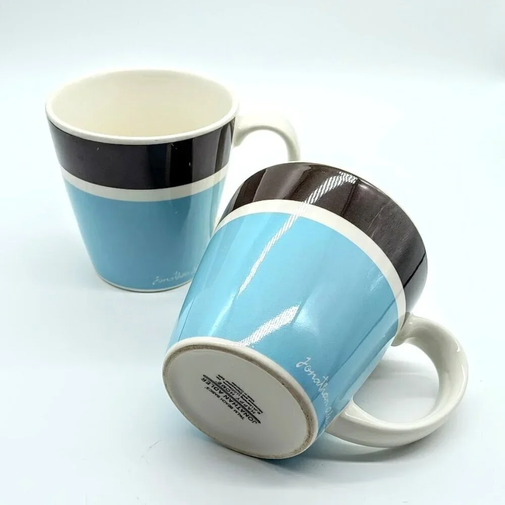 Jonathan Adler Happy Home Palm Beach Basics Ceramic Mugs